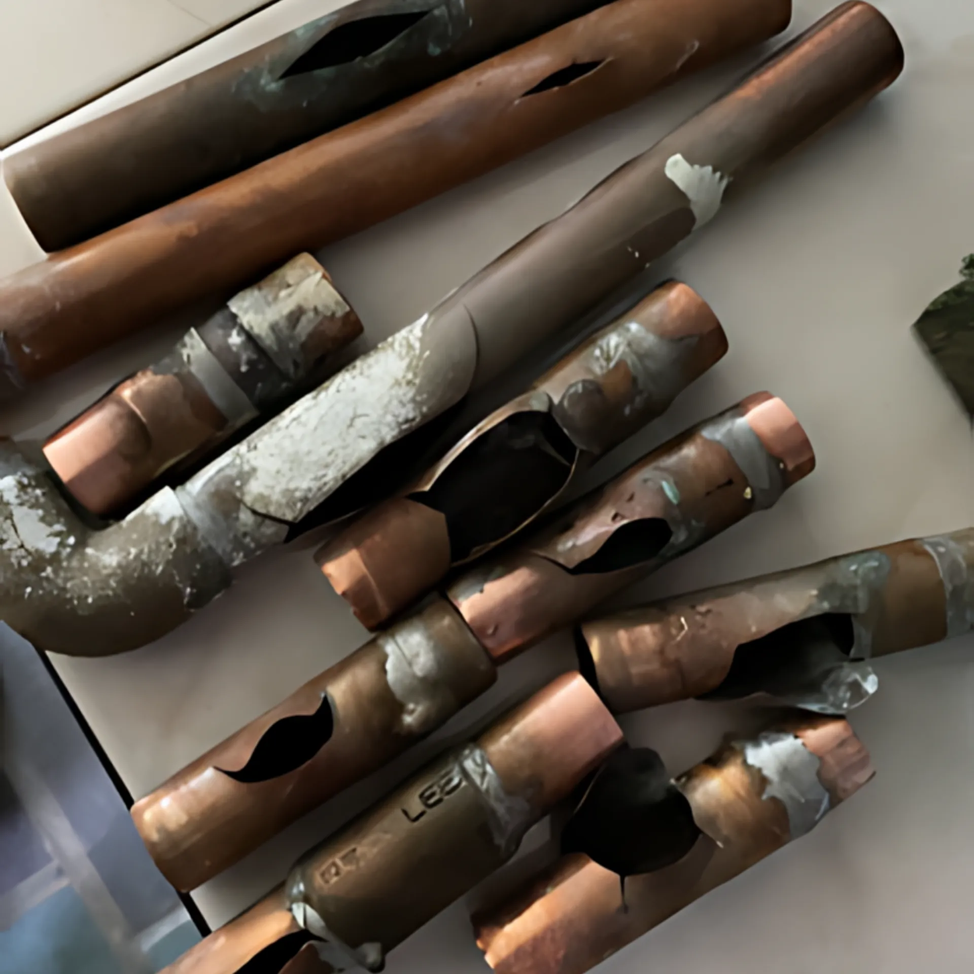 Professional copper pipe installation